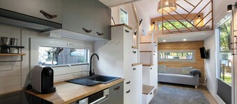 Tiny Home 'Tiny House Nr 5' met privéterras, Wi-Fi en airconditioning