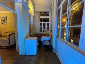 Family Apartment, Mountain View | Living area | Fireplace - Winetorium (Tbilisi)