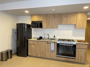 Réfrigérateur, micro-ondes, four, cafetière/bouilloire