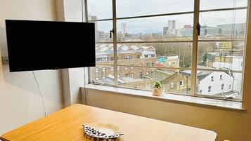 Standard Apartment, City View | Living area | 43-inch Smart TV with digital channels, Netflix, streaming services