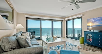 Direct oceanfront 2/2 condo with a large balcony and a heated beachfront pool