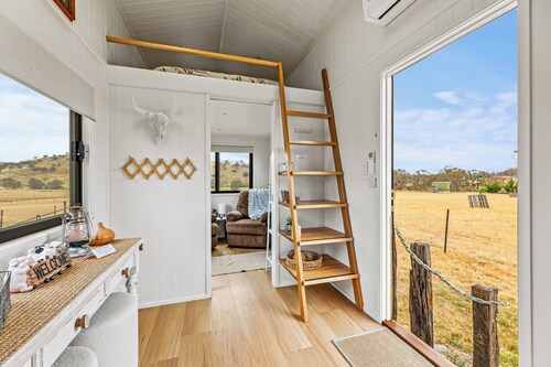 Tiny Tails Farm Stay: Tiny House on miniature goat farm giving unique memories