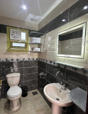 淋浴设施、吹风机、毛巾、肥皂