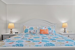 3 bedrooms, desk, iron/ironing board, travel crib