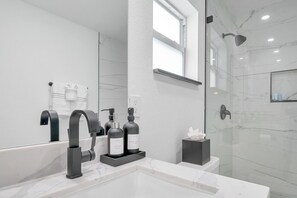 Hair dryer, towels