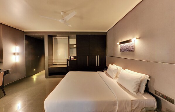 Club Double Room | Desk, laptop workspace, blackout drapes, soundproofing - Hotel Sankam Residency (Belagavi)