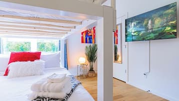 2 slaapkamers, een strijkplank/strijkijzer, wifi, beddengoed
