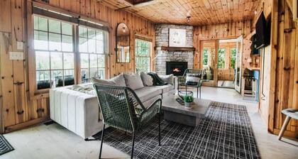 Modern Pondside Retreat W/ Hot tub