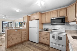 Fridge, microwave, oven, stovetop - Ocean Forest Villas D314 - Ocean View! (Myrtle Beach)