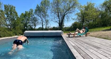 Belle grange de caractĂšre avec piscine