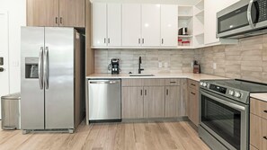 Fridge, dining tables - Landing | Incredible 1BD, Clubhouse, Game Room (Richmond)