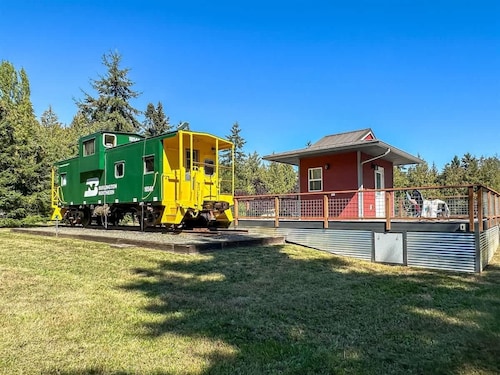 Railway Getaway Charming Caboose by Nature