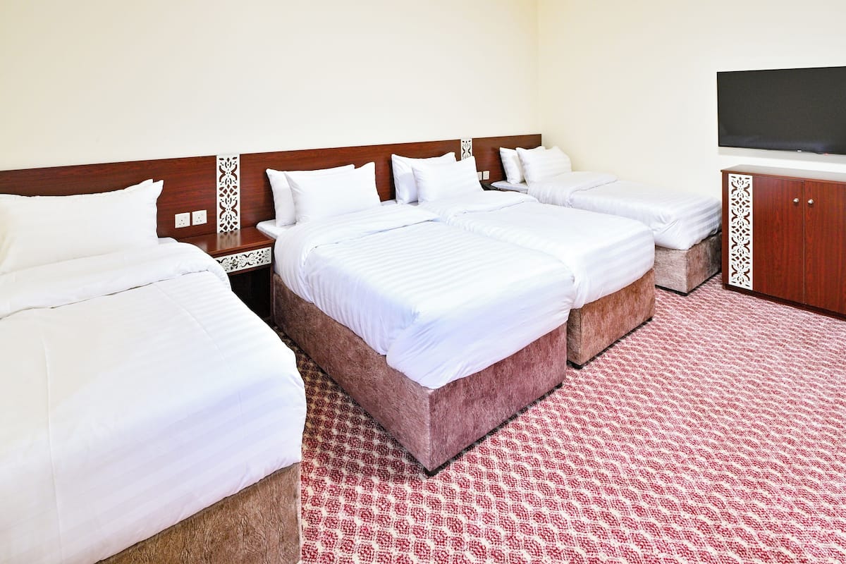 Deluxe vierpersoonskamer | Lakens van Egyptisch katoen, luxe beddengoed, donzen dekbedden