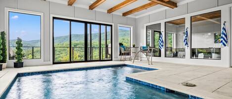 Indoor pool, a heated pool