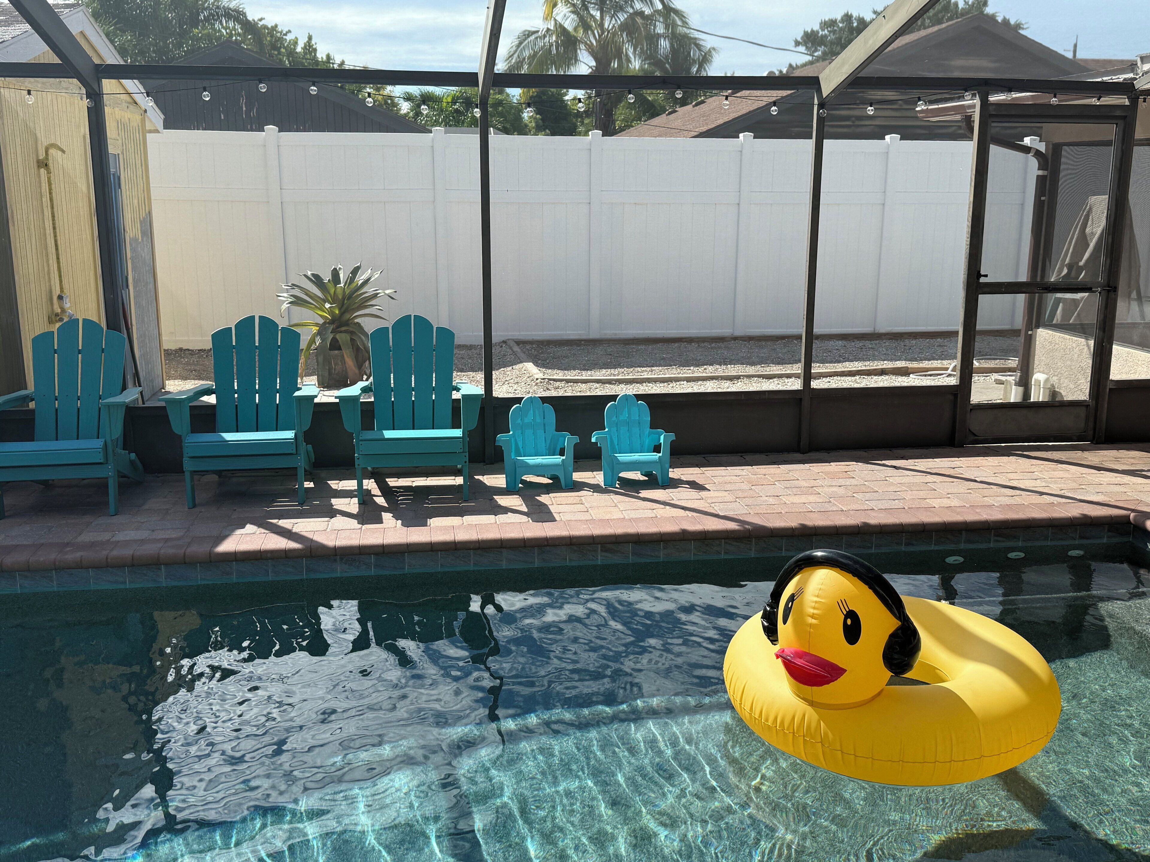 Piscina all'aperto, una piscina riscaldata