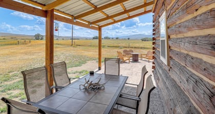 Mountain-view Log Cabin in Wyoming Wilderness