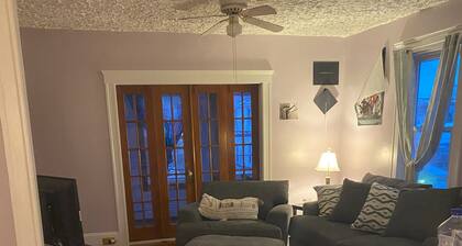 A 2-bedroom apartment with WiFi and AC in a safe and kid friendly neighborhood