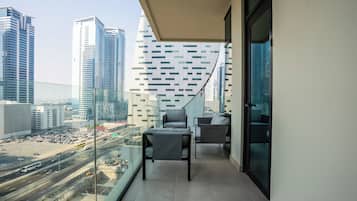 华丽公寓, 阳台, 城市景观 | 客房景观