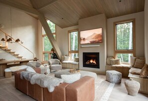 Televisor intel·ligent, llar de foc, videojocs i llibres 