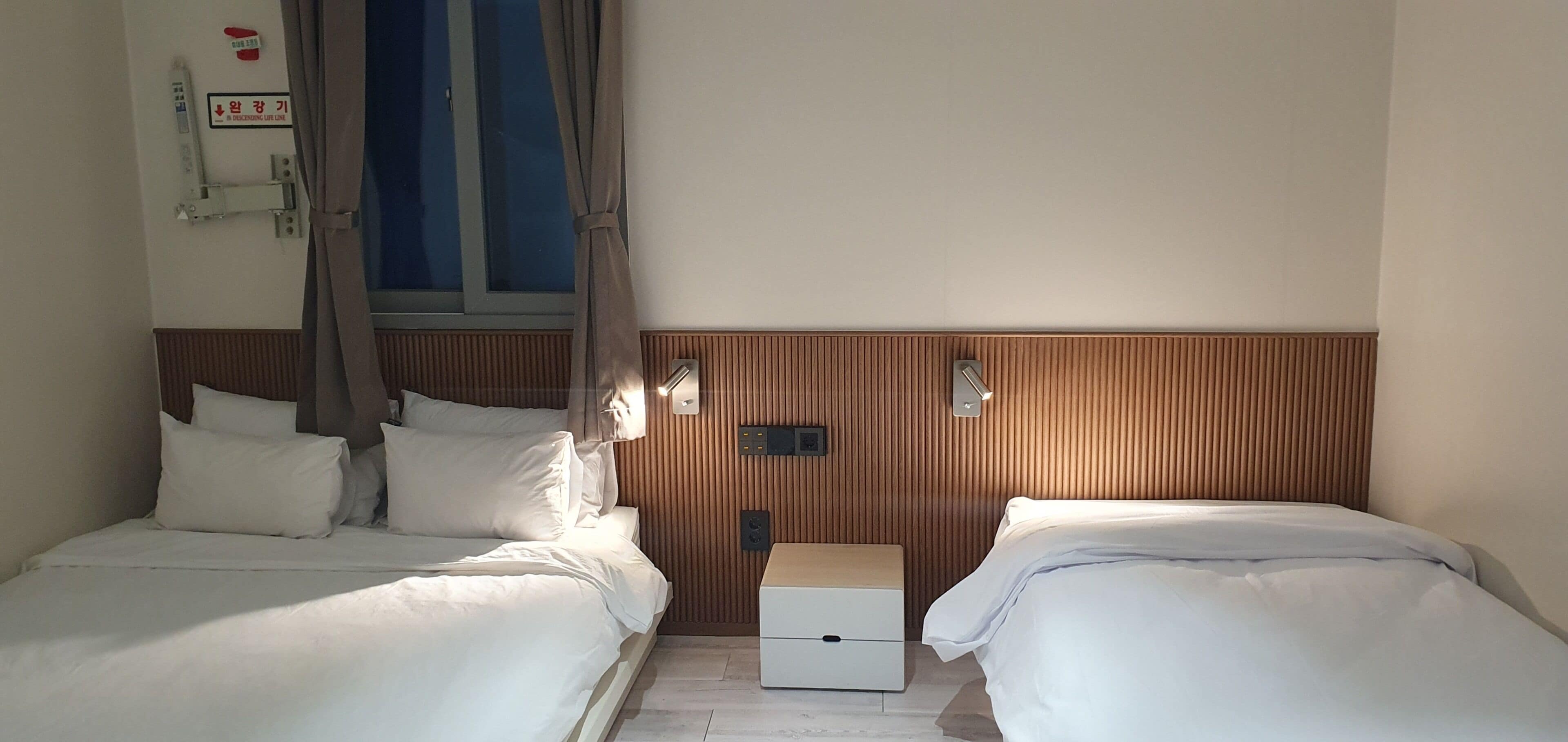 Premium bedding, free minibar items, laptop workspace, blackout drapes