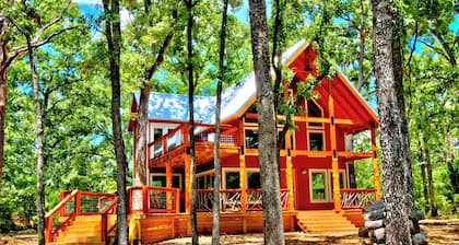 Private Cabin on 100+ Secluded Acres • Covered Hot Tub • Fishing Pond