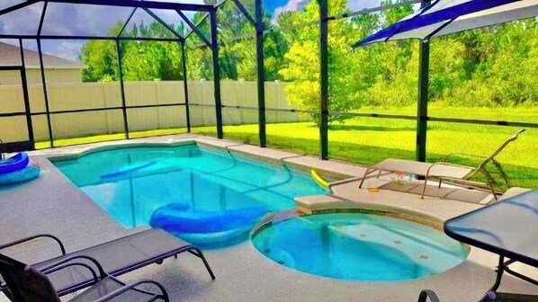Una piscina climatizada