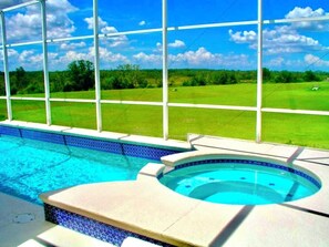 A heated pool