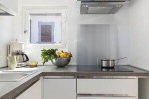 Microwave, oven, stovetop, dishwasher - GINORI TERRACE. Charming Attic, 2 bedrooms in the hearth of Florence (Firenze)