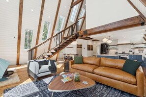 Televisio, takka, pöytätennispöytä