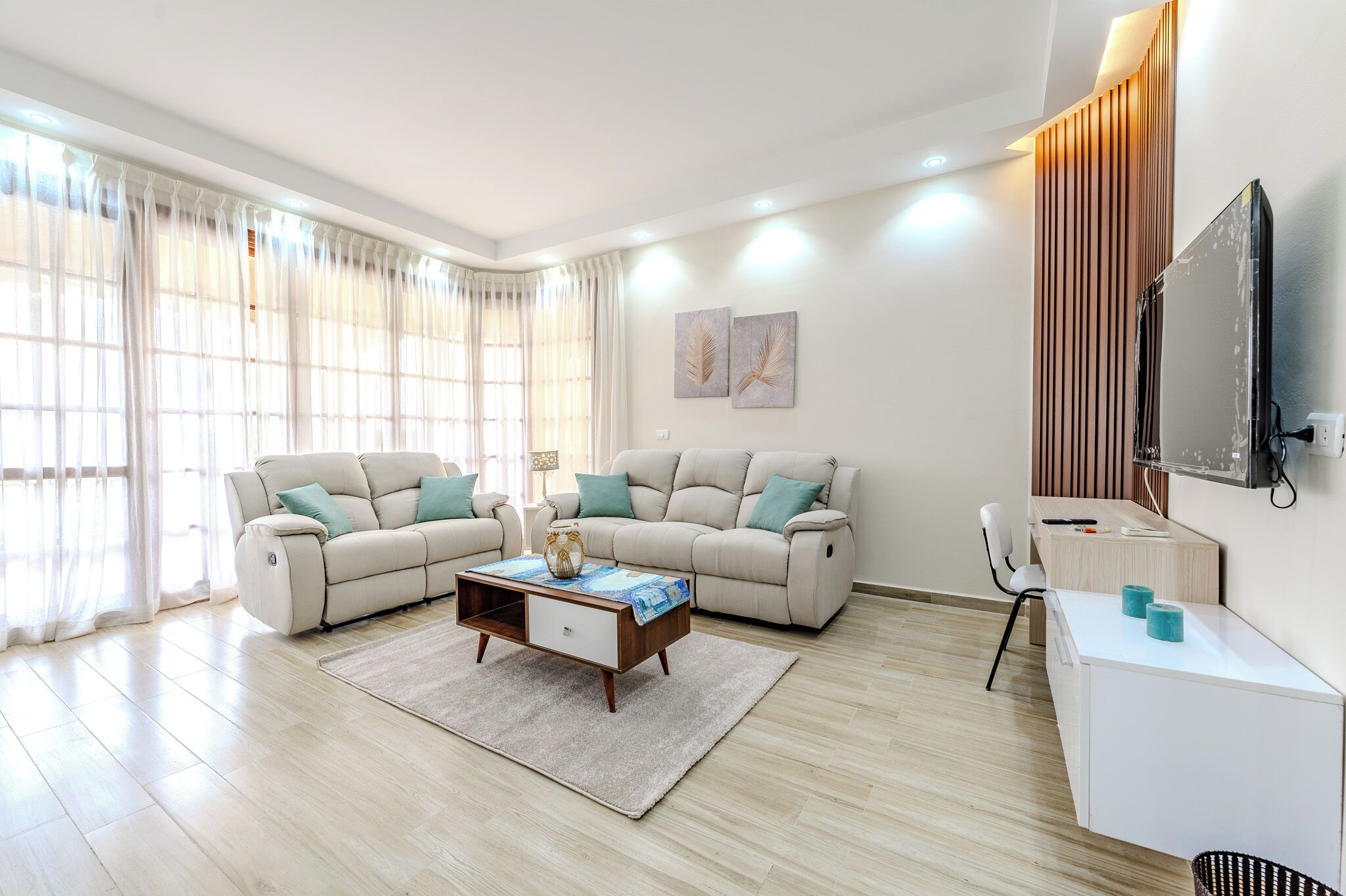 Apartemen Keluarga, balkon, pemandangan lapangan golf | Wi-Fi gratis