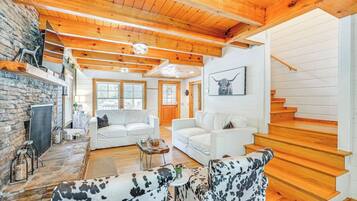 TV connectée, cheminée