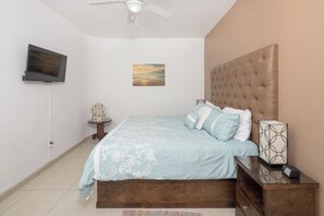 2 bedrooms, iron/ironing board, travel crib, WiFi