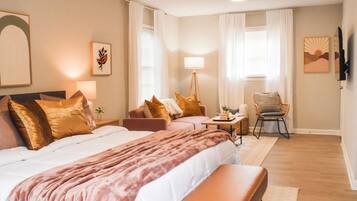 4 chambres, fer et planche à repasser, Wi-Fi, literie fournie