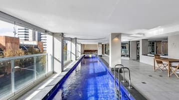 Indoor pool, a heated pool