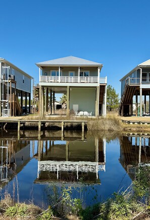 Exterior - THE BAY STAY Waterfront Canal Home 3BR/2BA Boat Pier Cart to Town (Bay St. Louis)