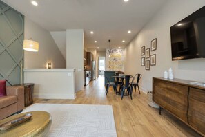 Enjoy a comfortable stay in this well-appointed space with a dining area, kitchen, and living area.