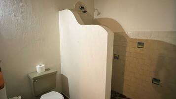 Towels, soap, shampoo, toilet paper