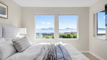 4 bedrooms, desk, iron/ironing board, travel crib