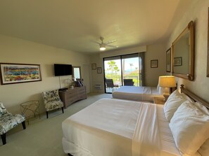 1 bedroom, iron/ironing board, WiFi, bed sheets - Large Charming Ocean View studio in terrific Wailea with WiFi, AC (Wailea-Makena)