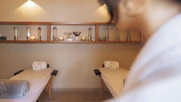 Body treatments, aromatherapy, deep-tissue massages