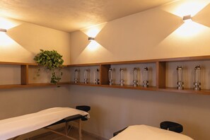 Body treatments, aromatherapy, deep-tissue massages
