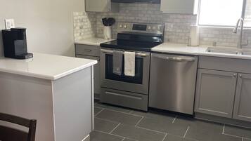 Microwave, oven, stovetop, dishwasher