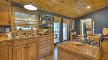 Fridge, microwave, dishwasher, coffee/tea maker