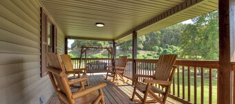 Harper House | Outdoor Fireplace | Grill | Private Bathrooms