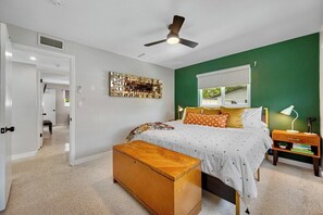 2 bedrooms, iron/ironing board, travel cot, WiFi