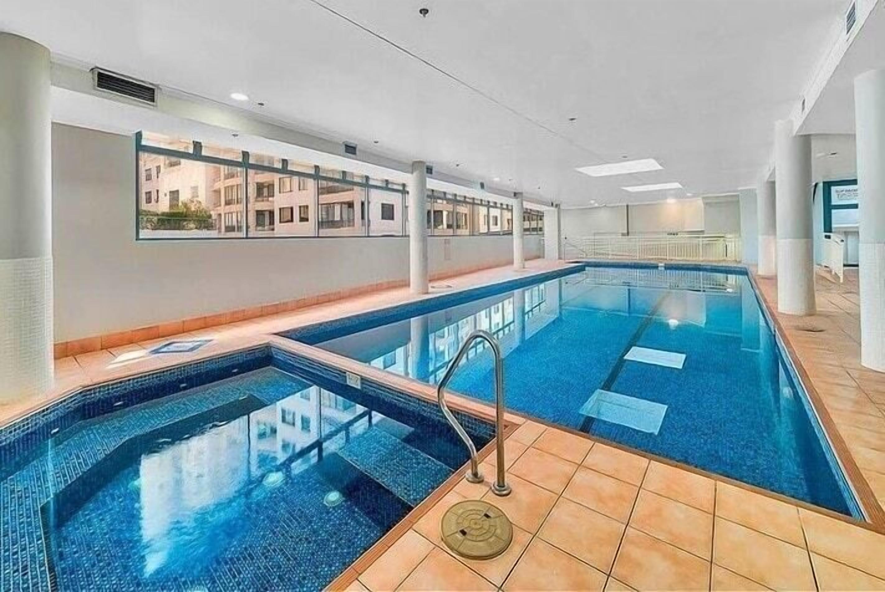 A heated pool