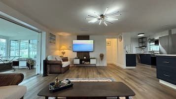 Smart TV, video games, books, video library