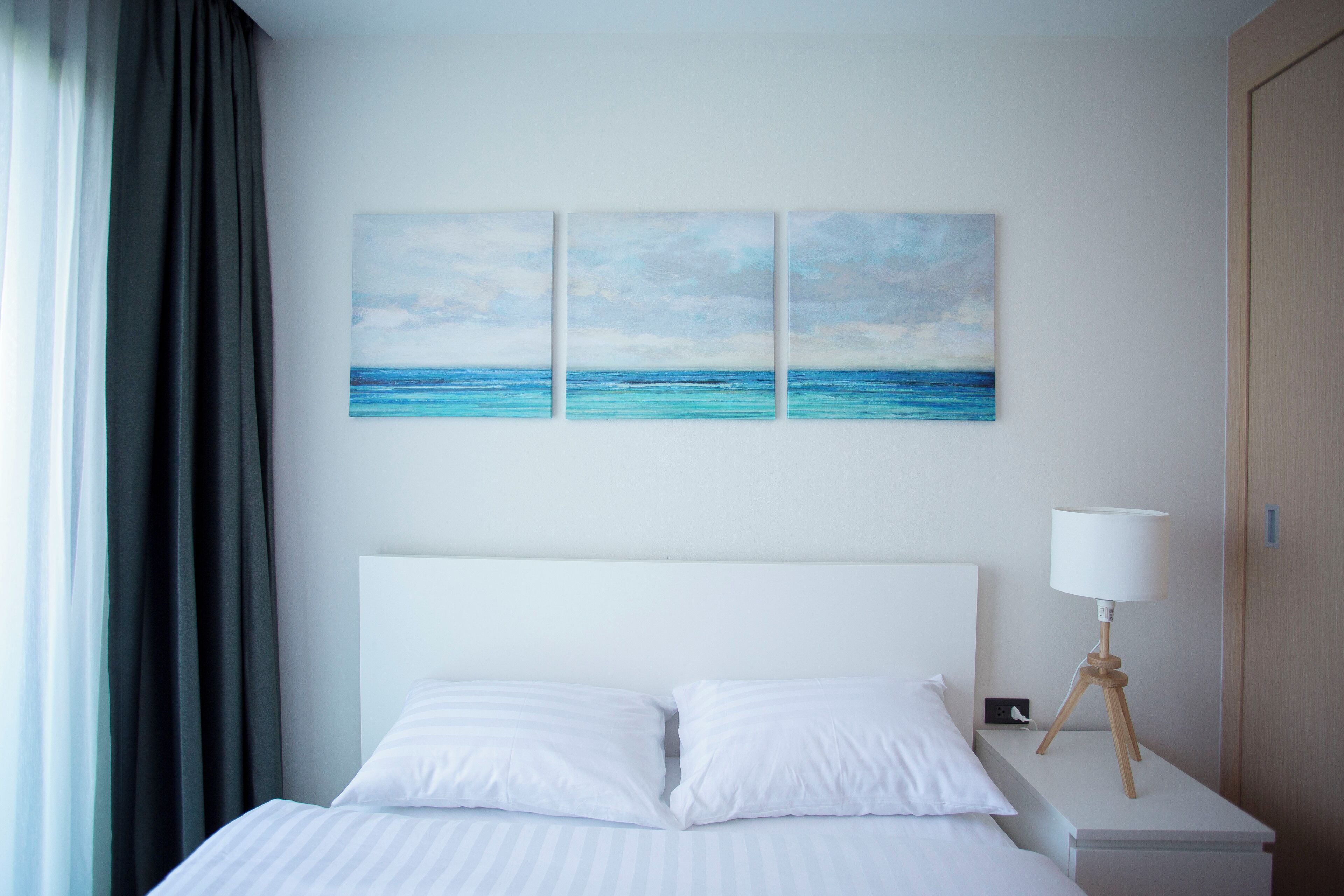 Departamento Deluxe, balcón, vista a la ciudad | Escritorio y espacio para trabajar con laptop 