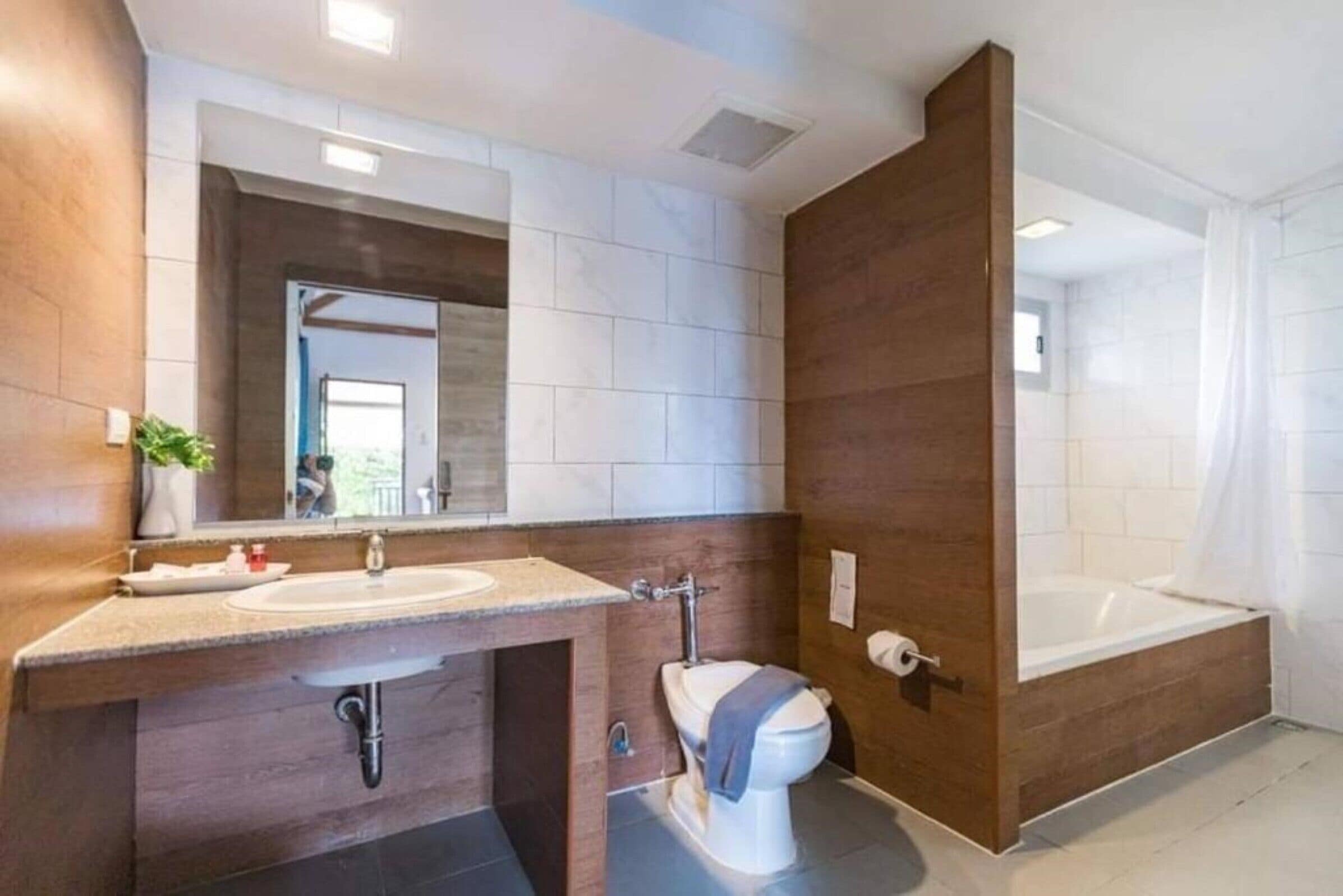 华丽别墅, 1 间卧室, 泳池景观 | 浴室 | 免费洗浴用品、吹风机、肥皂、洗发水