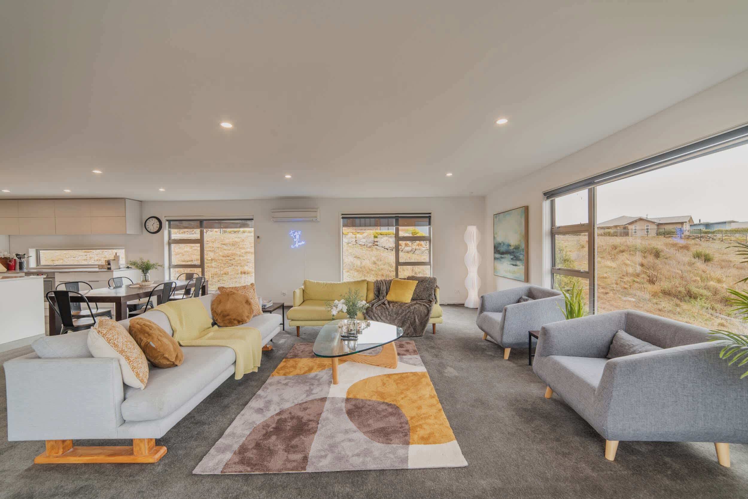 TV, fireplace, table football